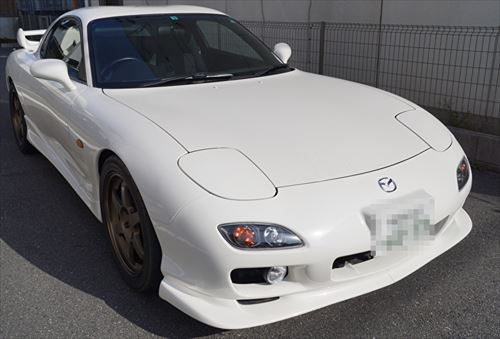 コーティングメンテナンス 広島 通常メンテナンス マツダ Rx 7 ティーズフィルム広島 カーコーティング フロントガラス カーフィルム施工紹介ブログ